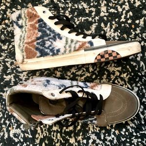 Vans limited edition tye-dye sherpa Sk8-hi’s